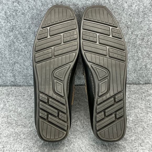 G.H. Bass Howell Black Brown Leather Tassel Slip On Driving Loafer Men 9M - Picture 9 of 11